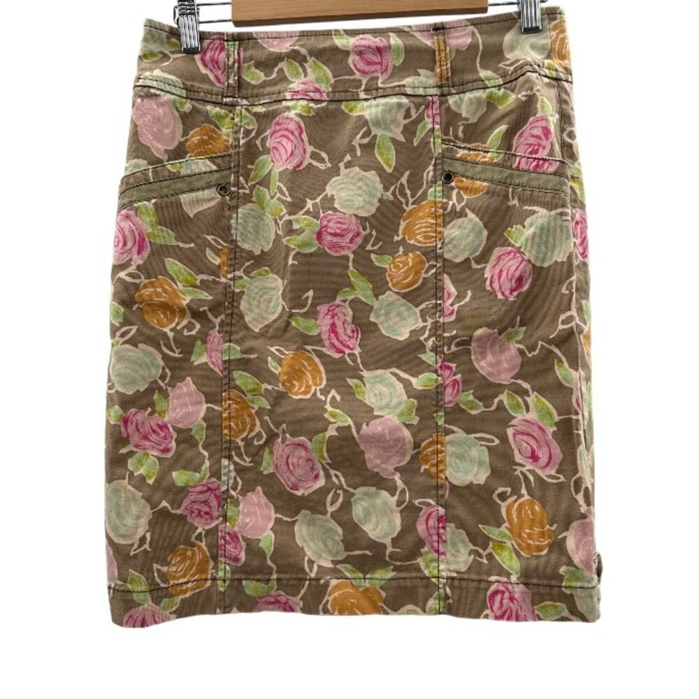 Vintage Anthropologie Hei Hei Sidewalk Garden Floral Print Pencil Skirt Size 4